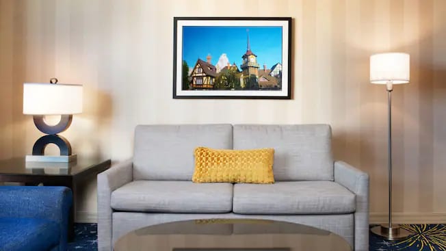 Disneyland Hotel - One Bedroom Family Suite Sofa